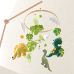 Wooden Rattles Toys Baby Crib Mobile Bed Bell Soft Felt Hot Balloon Newborn Music Bed Bell Hanging Toys Crib Bracket Baby Gifts