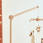 Baby Rattle Toy 0-12 Months Toys Wooden Mobile Bed Bell Floor Stand Bracket Newborn Bed Bell Hanging Holder Bracket Infant Crib