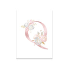 Baby Decoration Bedroom Child Posters Girl's Room Prints Nursery Pink Flower Wall Art Canvas Painting Pictures kids Room Decor
