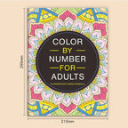 32 Themes Color by Number Book for Adults, Relax Coloring Book with Various Detailed Animal, Flower and Landscape Patterns