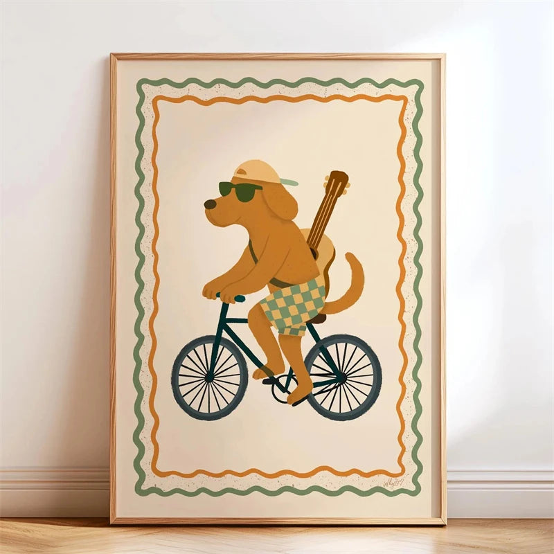 Animal-themed Baby Room Posters: Stylish and Playful Animal Prints Whimsical Canvas Wall Art Suitable for Modern Baby Room De