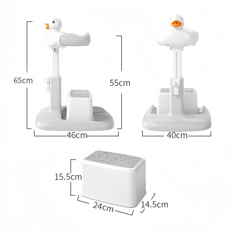 Baby Standing Bath Table Adjustable Height Folding Children's Bath Device Bath Stand Non-Slip Children's Bath Stand For Home Use