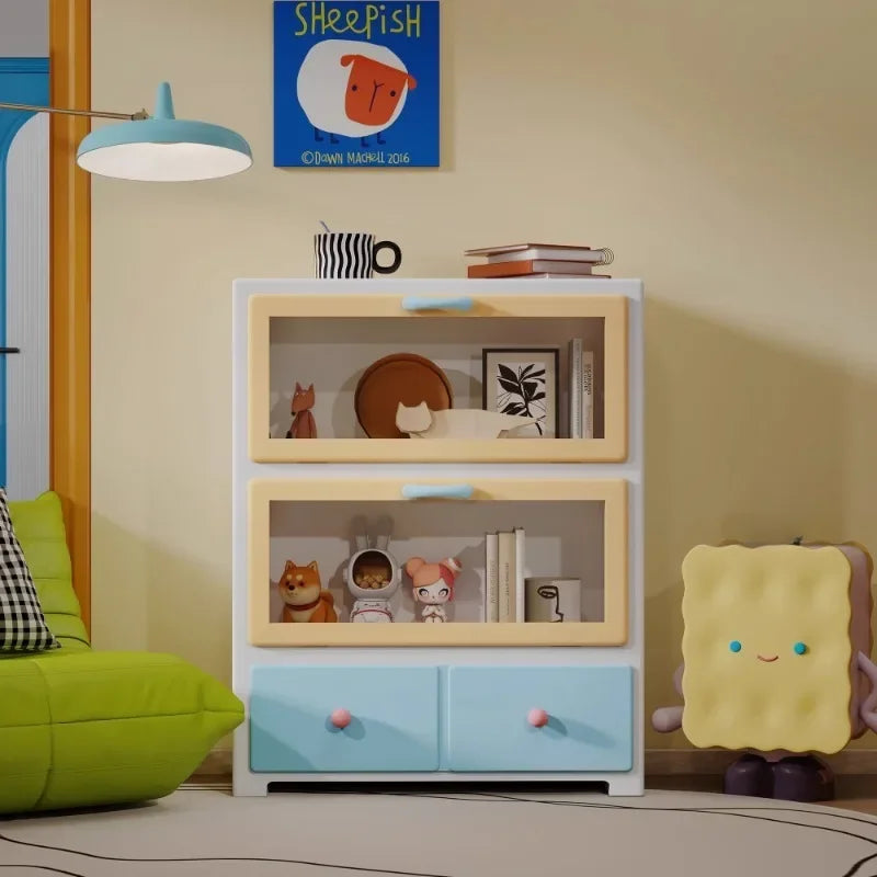 Nordic Kid Living Room Cabinets Office Standing Organize Toys Cabinet House Shelves Meuble De Rangements Home Accessories