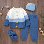 4-Piece Knit Baby Outfit Set