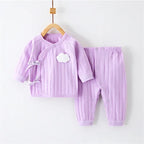 Infant Baby Girls Boys Sets Cotton Newborn Long Sleeve Clothes Pants 2Pcs Set Spring Autumn Clothing For Baby Costume 3-6Month