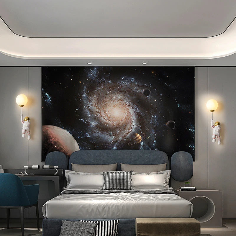 Nursery Room Children's Room Wall Light Resin Astronaut G9 Bulb Speaceman Boy Bedroom Bedside Night Lamps AC110V 220V
