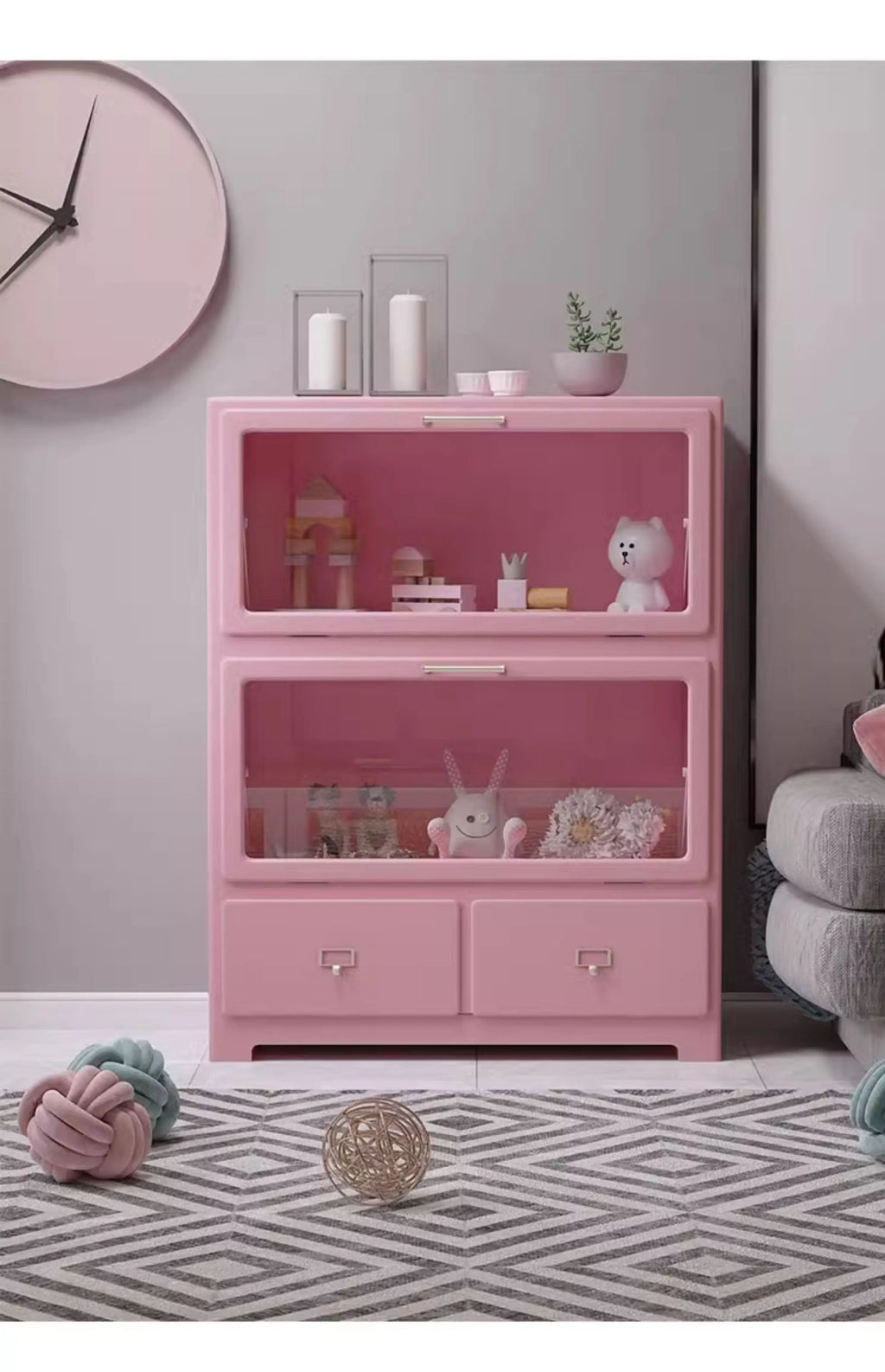 Nordic Kid Living Room Cabinets Office Standing Organize Toys Cabinet House Shelves Meuble De Rangements Home Accessories