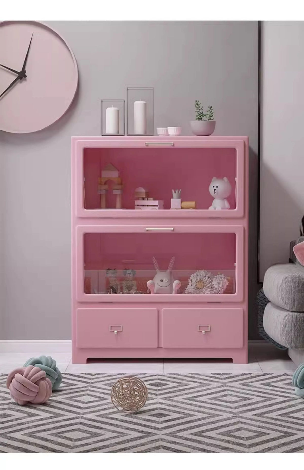 Nordic Kid Living Room Cabinets Office Standing Organize Toys Cabinet House Shelves Meuble De Rangements Home Accessories