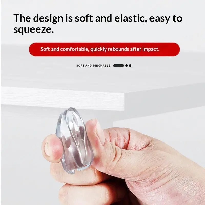 [New] 10Pcs Baby Safety Kids Proofing Edge Protector Soft Transparent Children Anti Collision Table Corner Edge Protection Cover