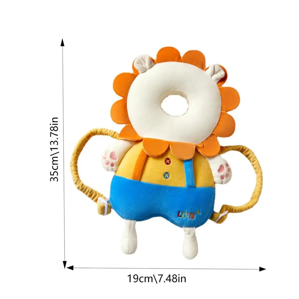 Baby Head Protector Safety Pad Cushion Cartoon Anti Fall Back Pillow Headrest Infant Toddler Baby Protection Backpack