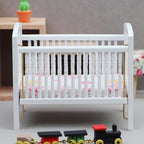 1:12 Miniature Wooden Dollhouse Cradle