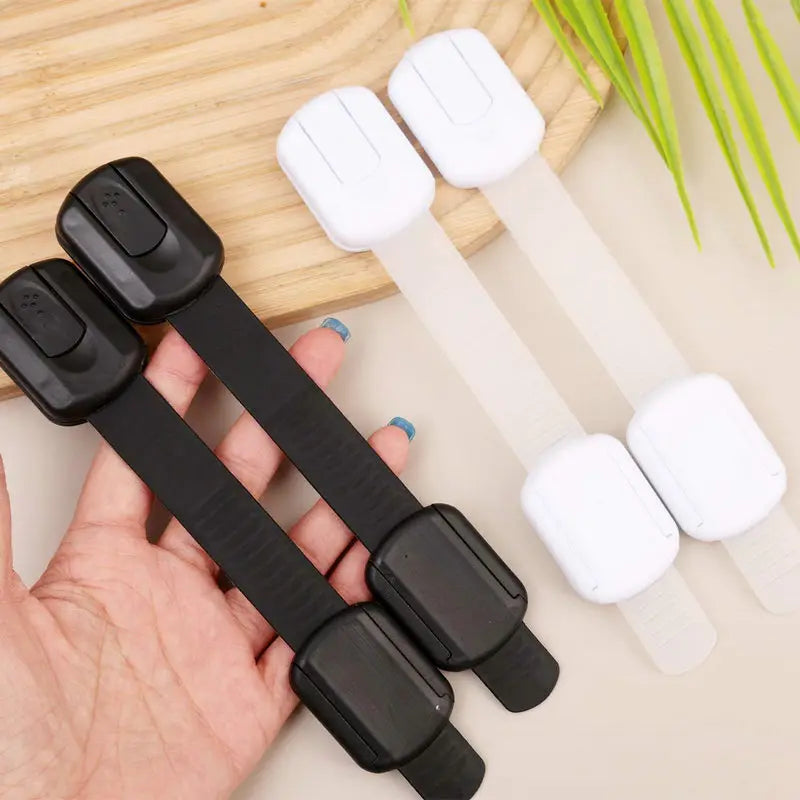 Baby Safety Cabinet Locks Adhesive Child Proofing Latches To Baby Proof Cupboard Drawers Fridge Adjustable Kids Proofing Straps