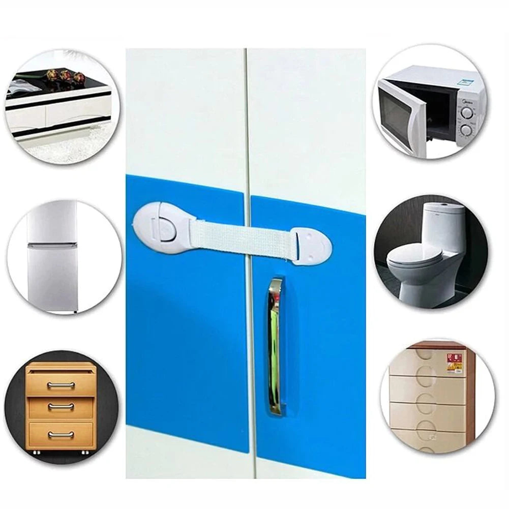 1/5/10pcs Child Safety Cabinet Locks Baby Proof Plastic Protection for Drawer & Door-Easy Installation Kitchen Security for Kids
