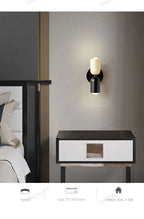 Nordic Living Room Wall Lamp Simple Modern Bedroom Bedside Aisle Children's Room Background Wall Lamp E27 Home Decoration