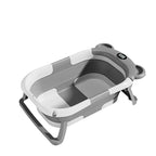 Household Newborn Baby Bath Tub Baby Can Sit and Lie Down Temperature-Sensing Bath Tub Bath Bucket Baby Folding Bath Tub
