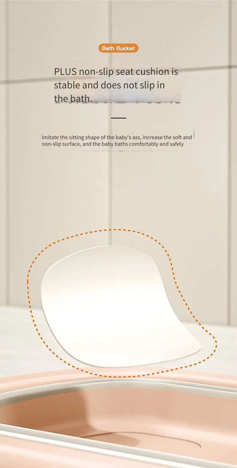 Foldable Baby Bathtub for Newborns & Toddlers – Space-Saving Bath Tub with Easy Storage Lightweight & Portable Design