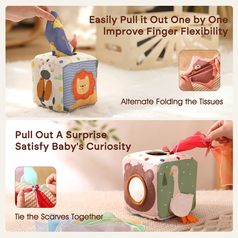 Montessori Magic Tissue Box Sensory Toy