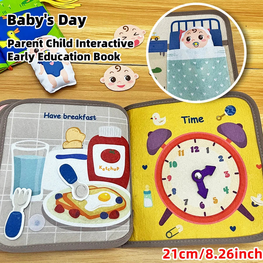 Interactive English Cloth Learning Book
