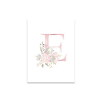 Baby Decoration Bedroom Child Posters Girl's Room Prints Nursery Pink Flower Wall Art Canvas Painting Pictures kids Room Decor