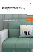 Stable Small Unit Sofa Bed, Foldable Dual-purpose Double Bed, Home Office Nap, Three Person Sofa, Leisure Fabric, Lazy Sofa