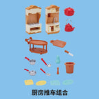 Miniature Items Dollhouse Furniture Accessories Living Room Bedroom Supermarket Shopping Games Family Interaction Doll Kids Toys