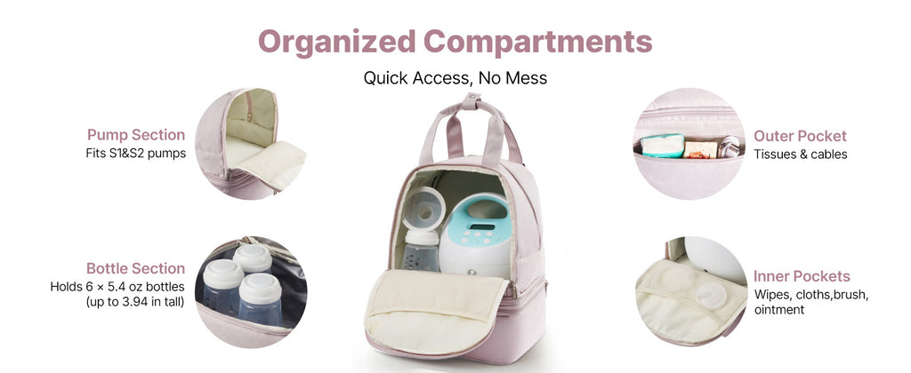 Breast Pump Backpack with Ice Pack