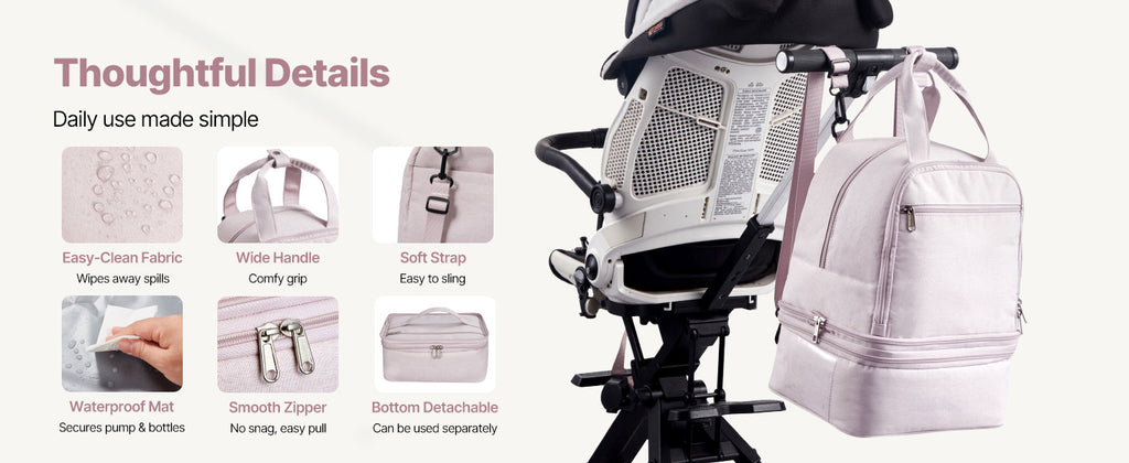 Breast Pump Backpack with Ice Pack