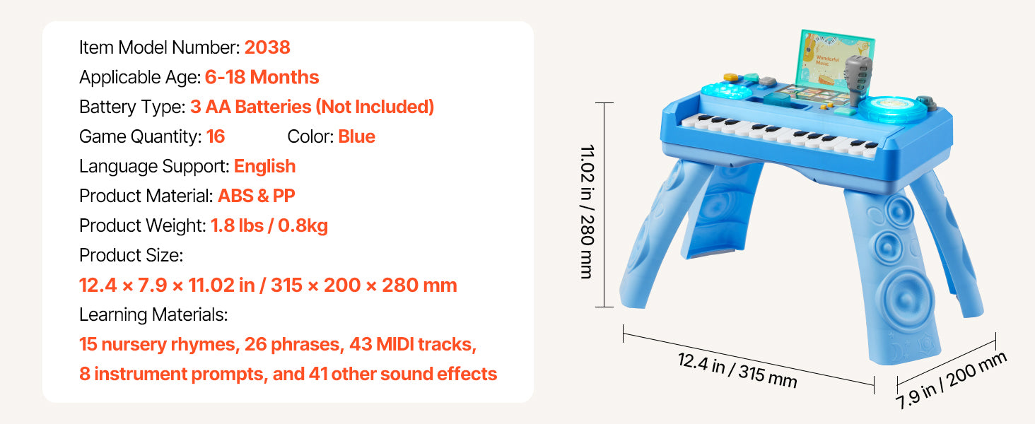 Playset for Toddlers 133 Sound Sources